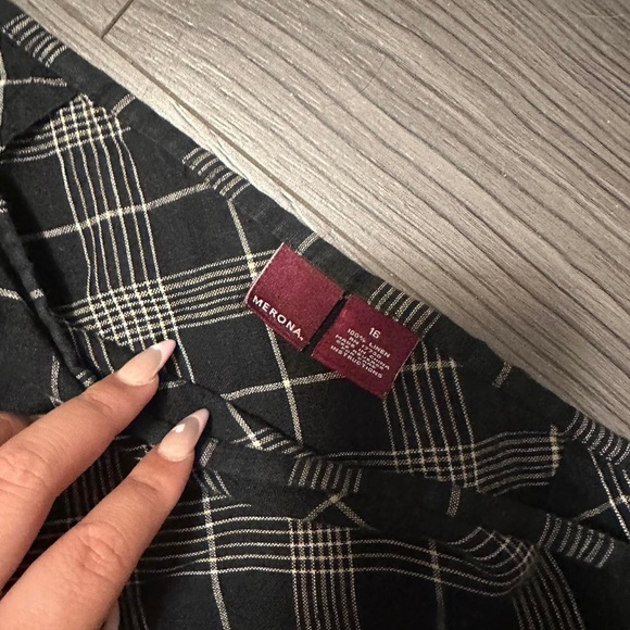 🌥️plaid/tartan midi skirt - Picture 3 of 3